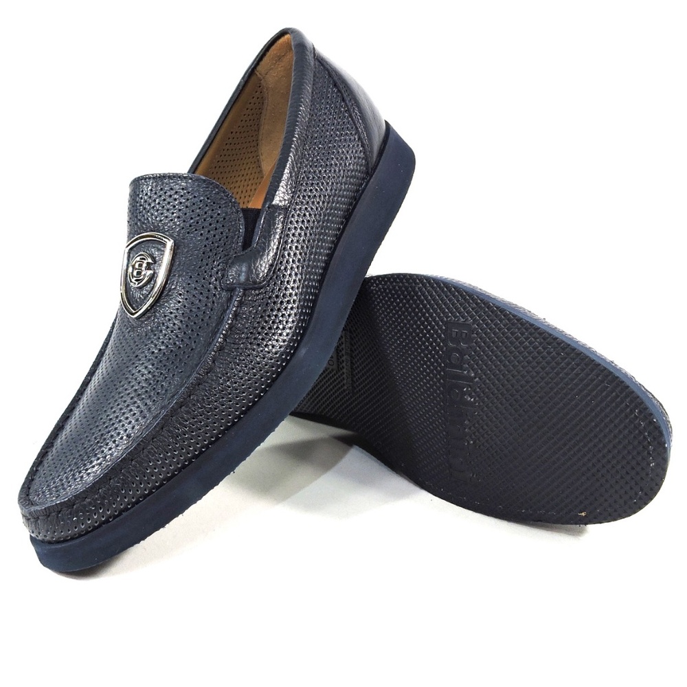 BALDININI 🇮🇹 BLUE LEATHER SUMMER LOAFERS